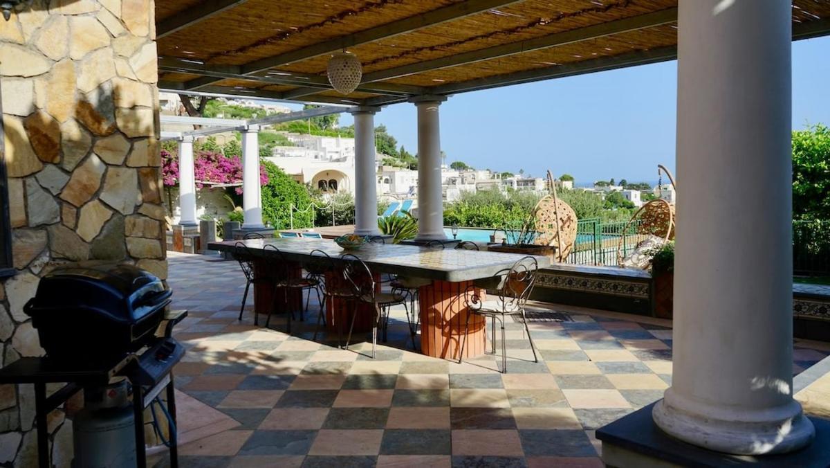 Villa Amalu Capri Piscina E Giardino Exterior foto